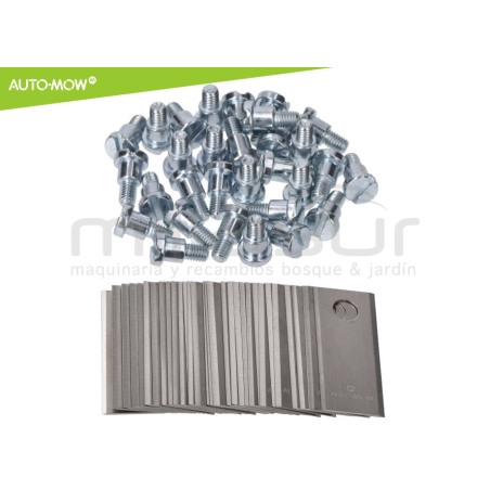 JUEGO 30 CUCHILLAS C/ TORNILLOS ROBOT CORTAC. BIGMOW - ECHO - motoscamaralweb.com