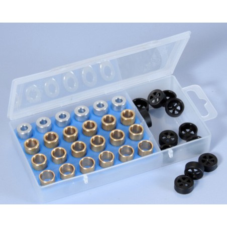 Caja de rodillos POLINI 15x12mm 3.5-4-4.5-5gr - 24 piezas- motoscamara