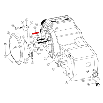 MUELLE BRAZO AVANCE CADENA AFILADORA 99-1345 (38) - motoscamaralweb.com