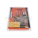 KIT DE AFILADO TIPO STIHL - MANGO. GUIA PROFUNDIDAD. UTIL LIMPIEZA. LIMA PLANA. 3 LIMAS REDONDAS - motoscamaralweb.com
