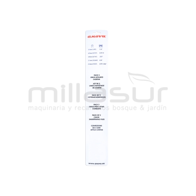 BLISTER 2 LIMAS AFILADO CADENA ANOVA 4.0mm - 5/32 - motoscamaralweb.com
