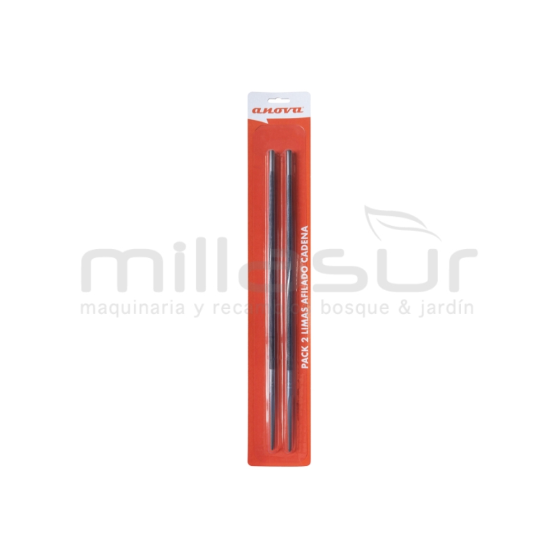 BLISTER 2 LIMAS AFILADO CADENA ANOVA 5.2mm - 13/64 - motoscamaralweb.com