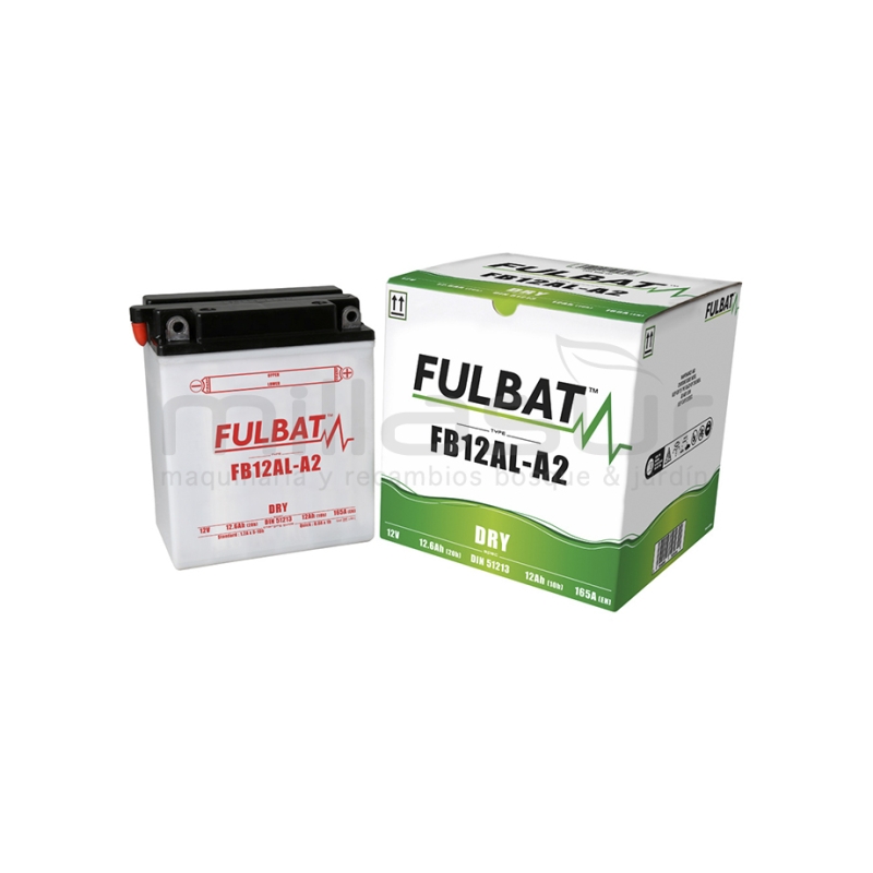 BATERIA MOTO FB12AL-A2 ACIDO 12.6Ah (134 X 80 X 160) +DER - motoscamaralweb.com