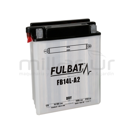 BATERIA MOTO FB14L-A2 ACIDO 14.7Ah (134 X 89 X 166) +DER - motoscamaralweb.com