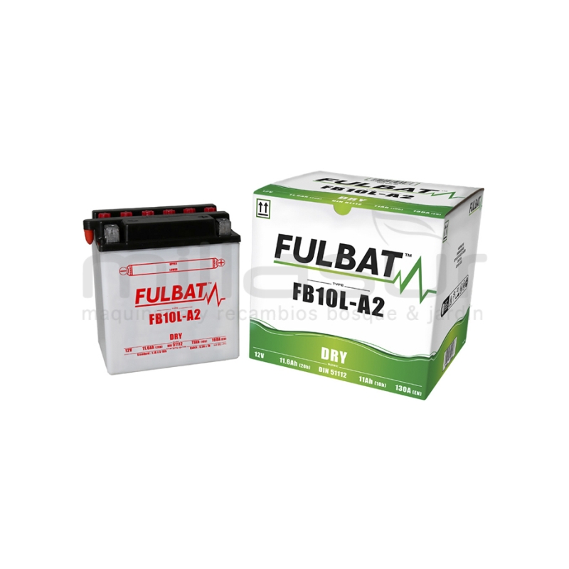 BATERIA MOTO FB10L-A2 ACIDO 11Ah (135 X 90 X 145) +DER - motoscamaralweb.com