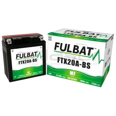 BATERIA MOTO FTX20A-BS 12V LIBRE MANTENIMIENTO 18.9Ah (150 x 87 x 161) -DER. - motoscamaralweb.com
