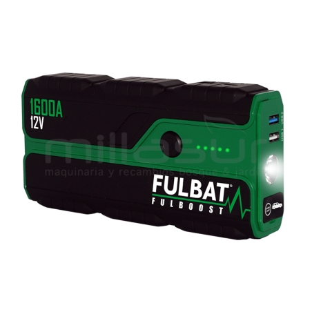 ARRANCADOR FULBOOST - BATERIA EXTERNA Corriente de arranque (A): 800 Corriente pico (A): 1600 - motoscamaralweb.com