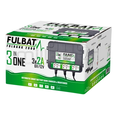 CARGADOR DE BATERIAS 3 EN 1 - FULLBANK 2000 - motoscamaralweb.com