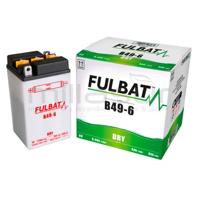 BATERIA 6V B49-6 ACIDO 8 Ah (91 x 83 x 160) -DER. - motoscamaralweb.com