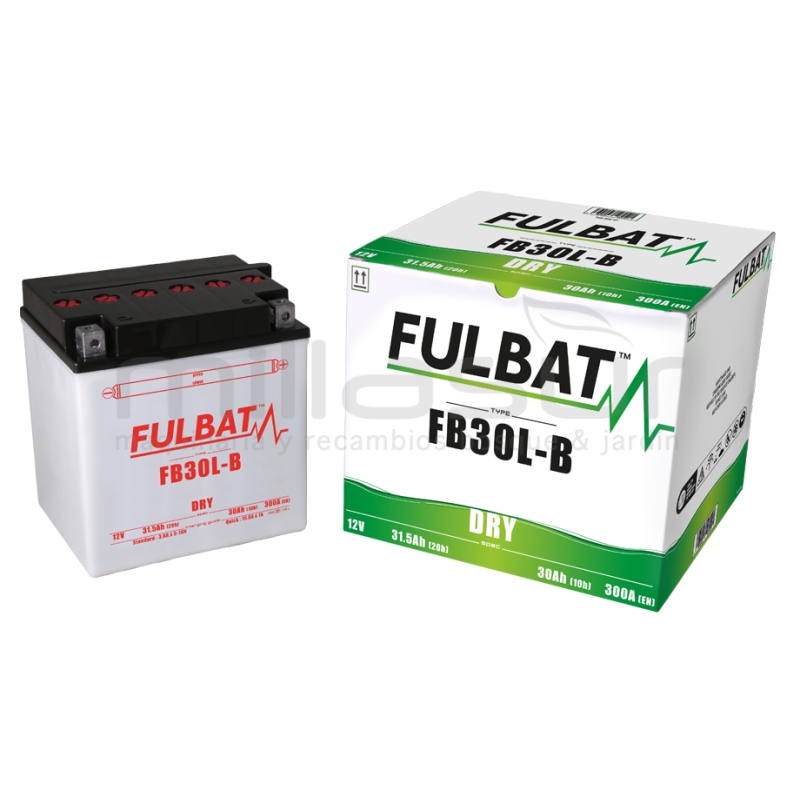 BATERIA 12V FB30L-B ACIDO 30 Ah (165 x 130 x 176) +DER. - motoscamaralweb.com