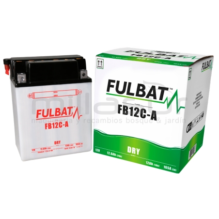 BATERIA MOTO FB12C-A 12V ACIDO 12 Ah (134 x 80 x 175) -DER. - motoscamaralweb.com