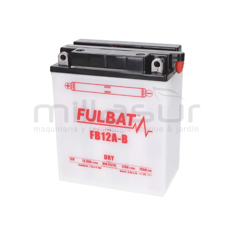 BATERIA MOTO FB12A-B ACIDO 12Ah (134 X 80 X 160) -DER (RESP. DRCH) - motoscamaralweb.com