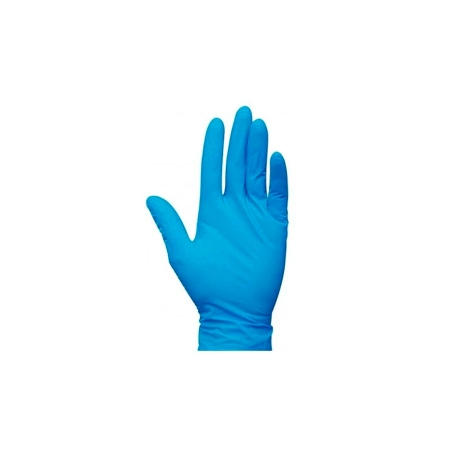 CAJA DE 100 GUANTES NITRILO AZUL - TALLA L - motoscamaralweb.com