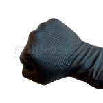 CAJA DE 50 GUANTES TALLER NITRILO DIAMANTADO NEGRO - TACTO RUGOSO - TALLA XL - motoscamaralweb.com