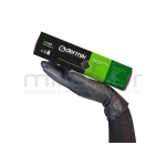 CAJA DE 50 GUANTES TALLER NITRILO DIAMANTADO NEGRO - TACTO RUGOSO - TALLA XL - motoscamaralweb.com