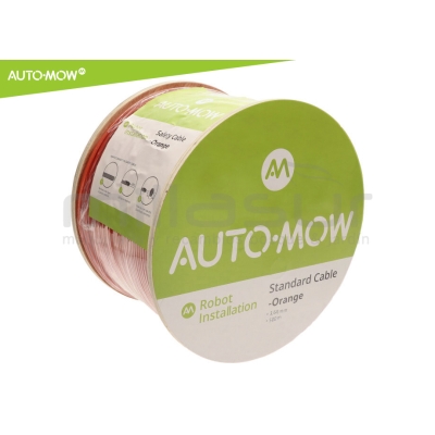 BOBINA CABLE PERIMETRO ROBOT CORTAC. AUTO-MOW 500M - 3.8mm ARMADO - NARANJA - motoscamaralweb.com