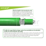 BOBINA CABLE PERIMETRO ROBOT CORTAC. AUTO-MOW 500M - 3.8mm ARMADO - NARANJA - motoscamaralweb.com