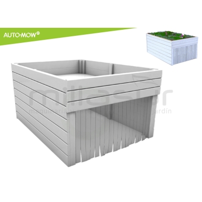 GARAJE JARDINERIA ROBOT CORTAC. AUTO-MOW - BLANCO - motoscamaralweb.com