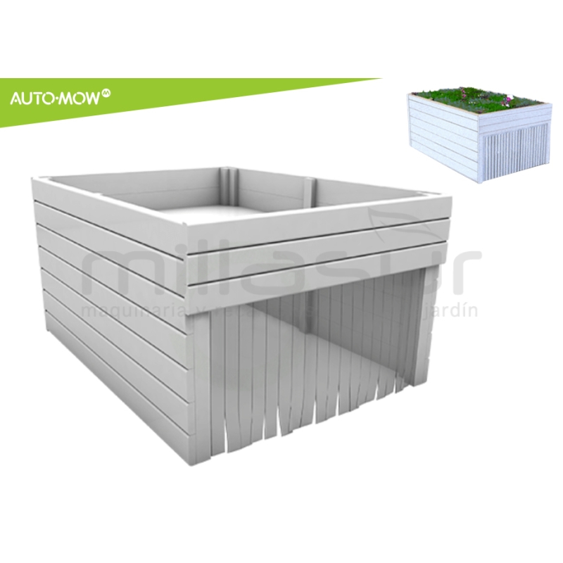 GARAJE JARDINERIA ROBOT CORTAC. AUTO-MOW - BLANCO - motoscamaralweb.com