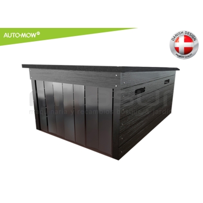 GARAJE THE CUBE ROBOT CORTAC. AUTO-MOW - NEGRO - M - motoscamaralweb.com