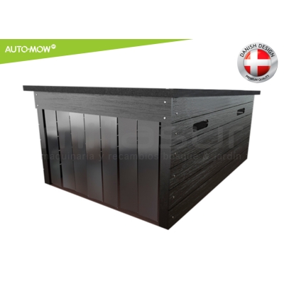 GARAJE THE CUBE ROBOT CORTAC. AUTO-MOW - NEGRO - L - motoscamaralweb.com