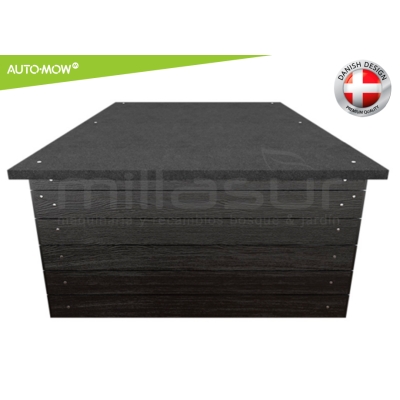 GARAJE THE CUBE ROBOT CORTAC. AUTO-MOW - NEGRO - L - motoscamaralweb.com