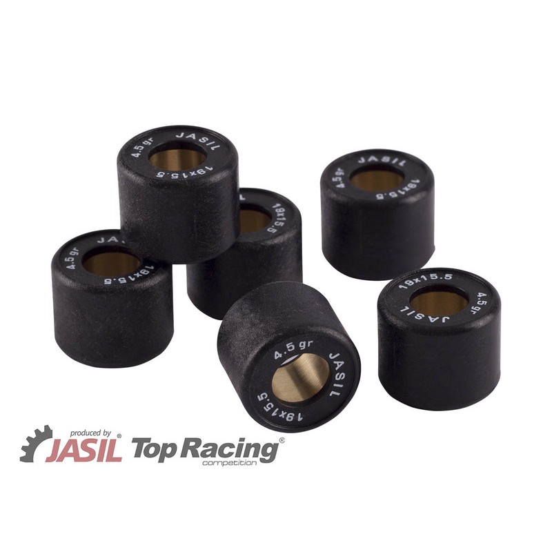 Rodillos de variador JASIL 19x15.5mm 4.5gr - 6 piezas- motoscamaralweb Rodillos de variador JASIL 19x15.5mm 4.5gr - 6 piezas- motoscamaralweb
