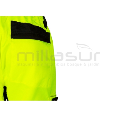 PANTALON ANTICORTE CLASE 1 ALTA VISIBILIDAD (2) AMARILLO - TALLA S - motoscamaralweb.com