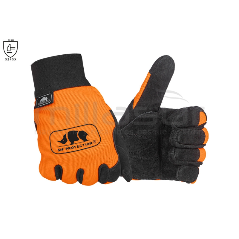 GUANTES TRABAJOS FORESTALES Y DESBROZADORA SIP - T10 - motoscamaralweb.com