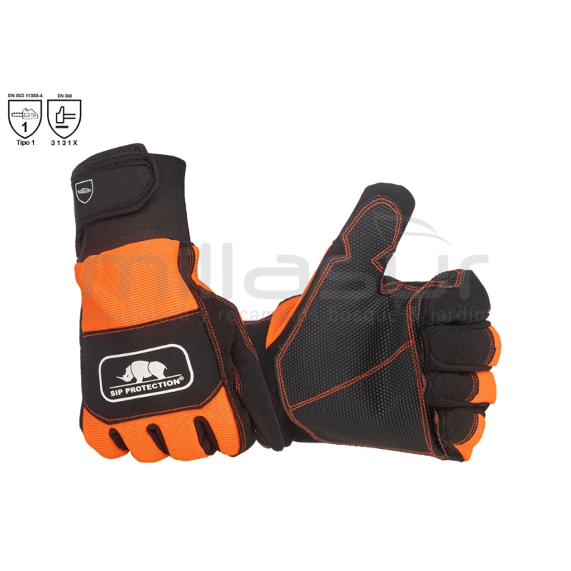 GUANTES ANTICORTE MOTOSIERRA 2MANOS SIP CLASE 1 - T12 - motoscamaralweb.com