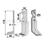 CUCHILLA MOTOAZADA 178x48 DERCH - SOLO - motoscamaralweb.com
