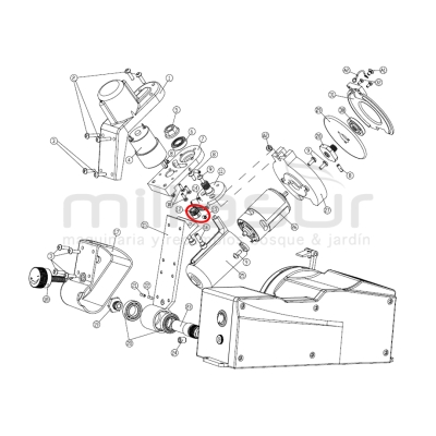 PIÑON GIRO SOPORTE DISCO AFILADORA 99-1345 - 14D. (12+13) - motoscamaralweb.com