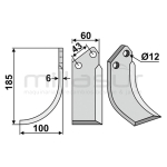 CUCHILLA MOTOAZADA AGRIA 185X100 IZQ - motoscamaralweb.com