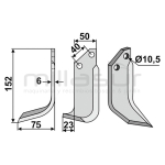 CUCHILLA MOTOAZADA GRILLO 152X72 IZQ - motoscamaralweb.com