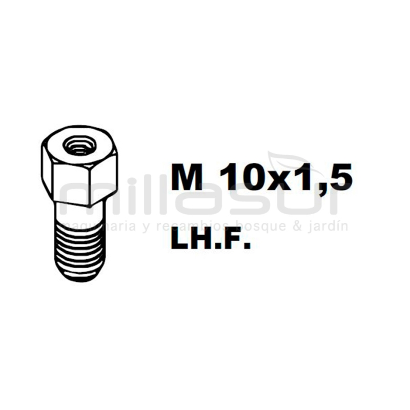 ADAPTADOR PT130 10x1.5 Izq/Hembra - motoscamaralweb.com