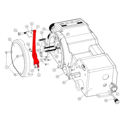 BRAZO AVANCE CADENA AFILADORA 99-1345 (37) - motoscamaralweb.com