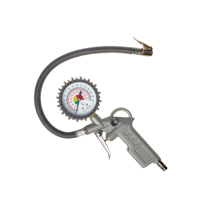 INFLADOR DE NEUMATICOS CON MANOMETRO COMPRESOR - motoscamaralweb.com