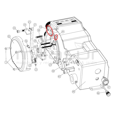 TRINQUETE BRAZO AVANCE CADENA AFILADORA 99-1345 (43.44) - motoscamaralweb.com