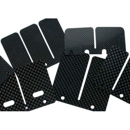 Caja láminas carbono B1 Minarelli AM6 - motoscamaralweb.com
