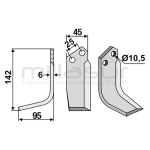CUCHILLA MOTOAZADA FERRARI MC68 L - motoscamaralweb.com