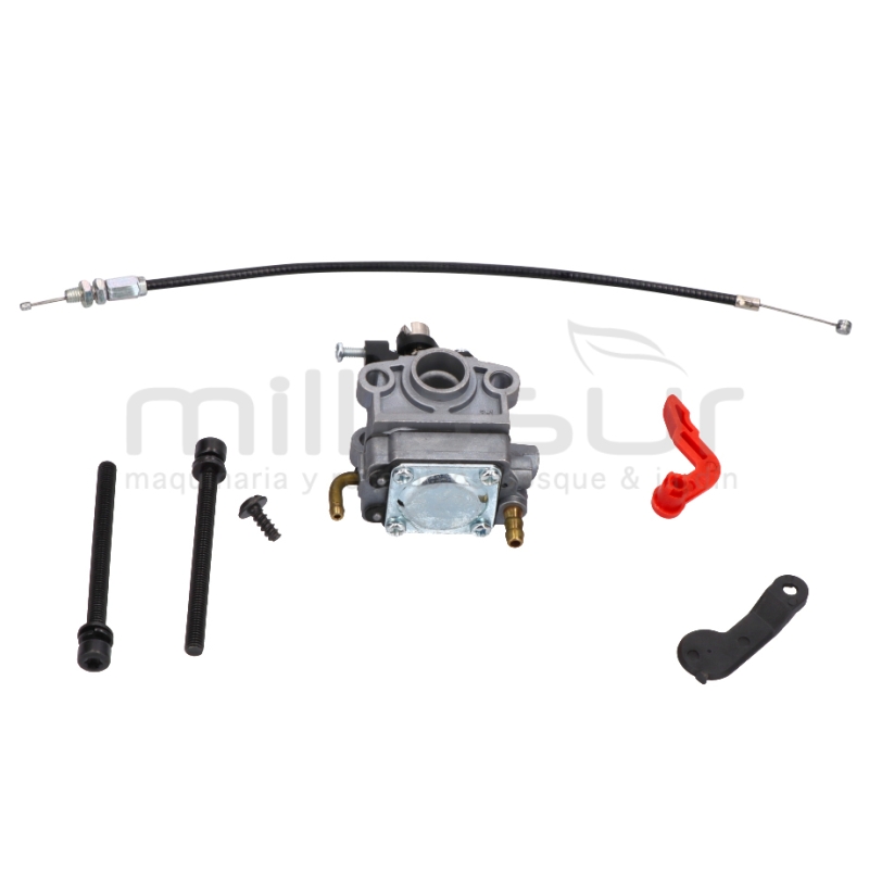 KIT SUSTITUCION CARBURADOR CORTASETOS CG2360 - (CARBURADOR - BRIDA - CABLES) - motoscamaralweb.com