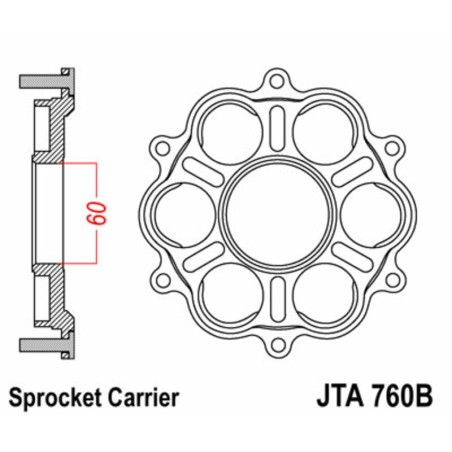 Portacoronas JT760B - motoscamaralweb.com