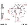 Piñón con goma anti-ruido JT SPROCKETS acero 582 - 520 - motoscamaralweb.com