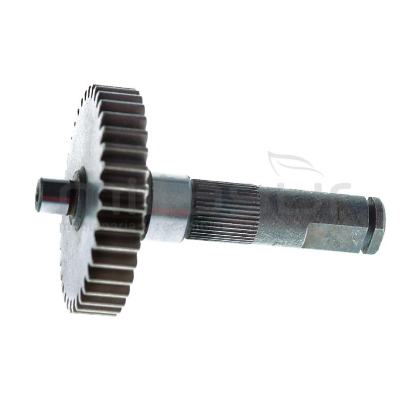 CORONA 36 DIENTES + EJE SALIDA MOTOR MOTOSIERRA E58M16 (9 + 10) - motoscamaralweb.com