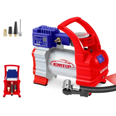 COMPRESOR AIRE PARA COCHE DC12V - 10A 10BAR 35L/min EMTOP - motoscamaralweb.com