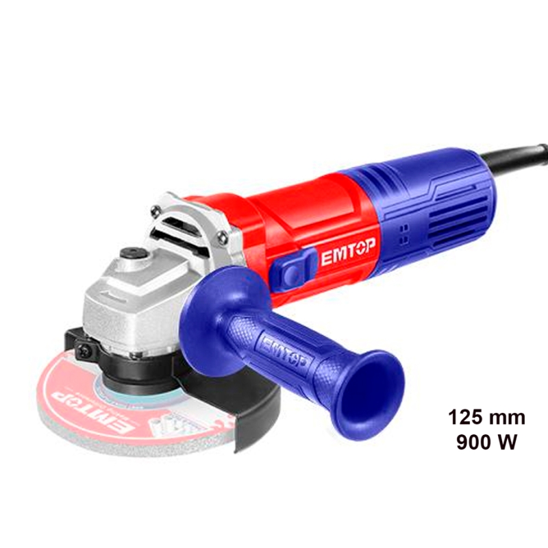 AMOLADORA 125MM 900W EMTOP M14 (INCLUYE MANILLAR AUXILIAR) - motoscamaralweb.com