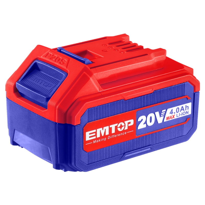 BATERIA 20V 4.0Ah P20S EMTOP - motoscamaralweb.com