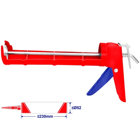 PISTOLA PARA APLICACION SILICONA 9 EMTOP - motoscamaralweb.com