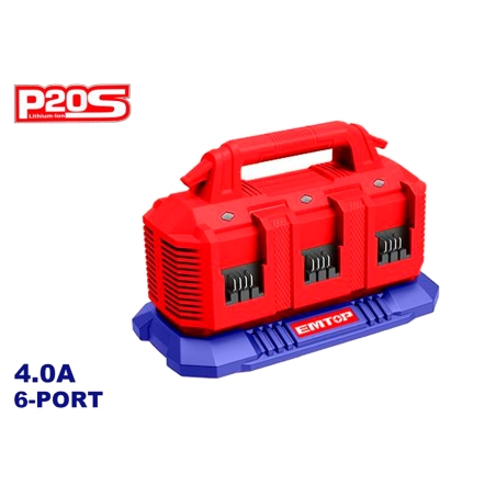 CARGADOR 6 PUERTOS 4.0A 20V EMTOP - motoscamaralweb.com