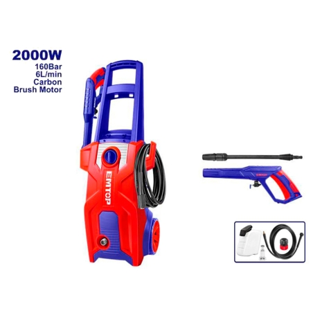 HIDROLIMPIADORA 2000W - 160BAR - 6.0L/min EMTOP - motoscamaralweb.com
